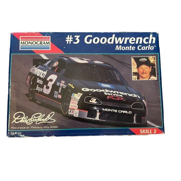Revell Monogram Dale Earnhardt Goodwrench MonteCarlo Model 1:24 Skill 2 OPENBOX - Picture 1 of 3